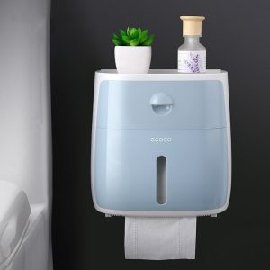 Distributeur de papier toilette mural blanc élégant