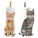 Support mignon en forme de chat pour papier toilette