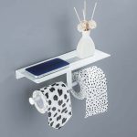 Porte papier toilette double en acier inoxydable