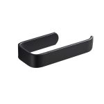 Accessoire WC élégant porte papier toilette noir mat