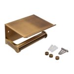 Accessoire salle de bain porte papier toilette finition cuivre