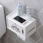 Élégant Porte Papier Toilette Bois Blanc