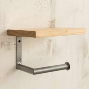 porte rouleau papier toilette en bois design naturel