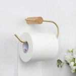 Support papier hygiénique en bois pour salle de bain