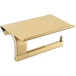 Élégant support papier toilette noir mat