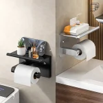 porte papier toilette adhésif acier inoxydable