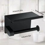 accessoire salle de bain avec tablette