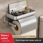 Porte papier toilette mural pratique